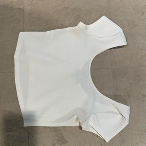 Simple White Crop Top
